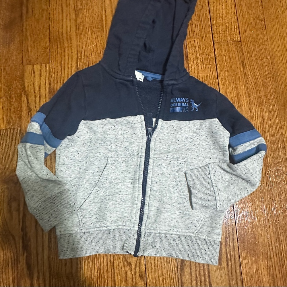 Kids' Navy and Gray Hoodie